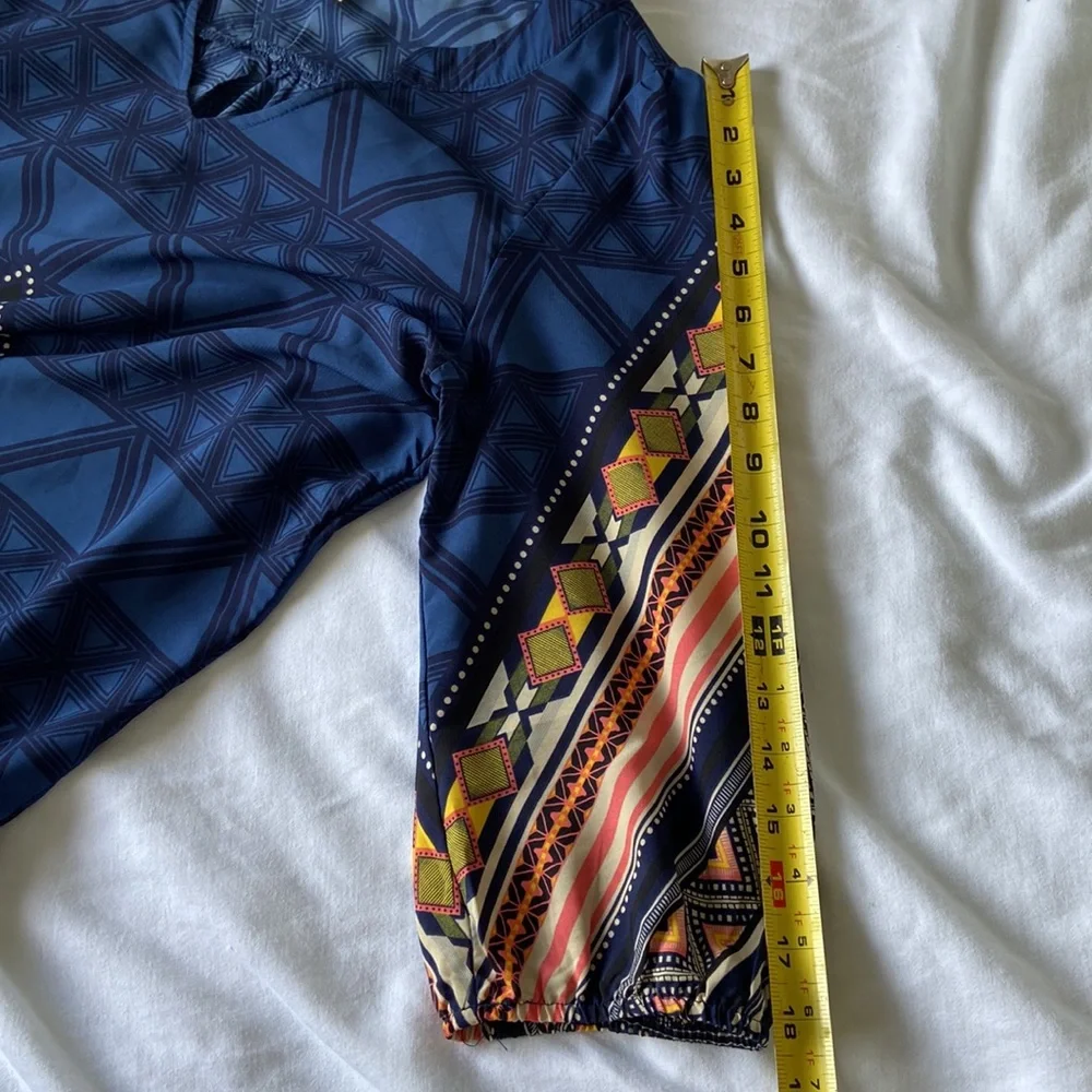 Pink Owl geometric blouse - Picture 8 of 8